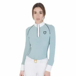 Clearance Polo de concours manches longues slim fit technique - Femme La Cavalière En Concours|La Femme En Concours