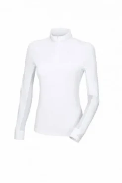 Outlet Polo de concours manches longues VIRGINIE - - Légèreté et respirabilité Femme La Cavalière En Concours|La Femme En Concours