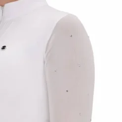 Polo de concours manches longues Senah - Tissu extensible Femme La Cavalière En Concours|La Femme En Concours