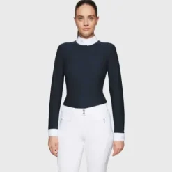 Hot Polo de concours manches longues Aline FW25 - Femme La Cavalière En Concours|La Femme En Concours