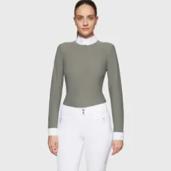 Hot Polo de concours manches longues Aline FW25 - Femme La Cavalière En Concours|La Femme En Concours
