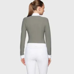 Hot Polo de concours manches longues Aline FW25 - Femme La Cavalière En Concours|La Femme En Concours