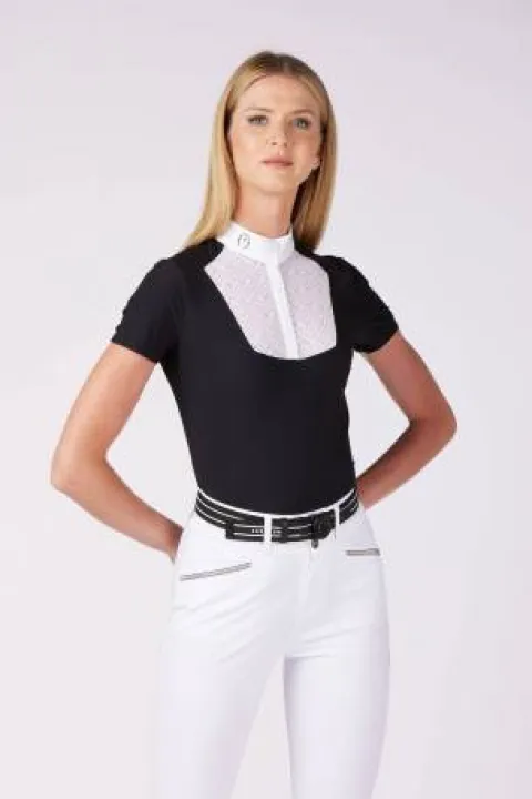 Sale Polo de concours manches courtes Skye - Femme La Cavalière En Concours|La Femme En Concours