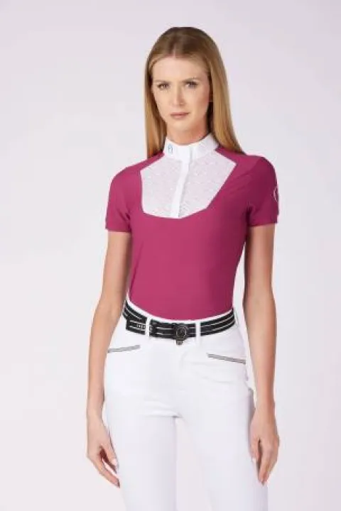Sale Polo de concours manches courtes Skye - Femme La Cavalière En Concours|La Femme En Concours