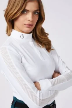 Clearance Polo de concours manches longues Graz - Femme La Cavalière En Concours|La Femme En Concours