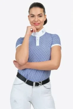 Hot Polo de concours PALAIS ROYAL - - Manches courtes Femme La Cavalière En Concours|La Femme En Concours