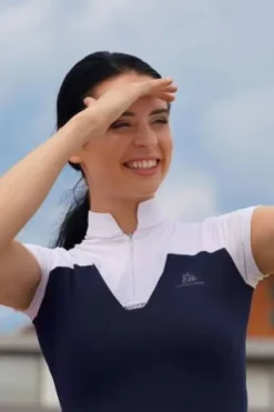 Online Polo de concours équestre POP - - Manches courtes Femme La Cavalière En Concours|La Femme En Concours