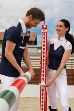 Online Polo de concours équestre POP - - Manches courtes Femme La Cavalière En Concours|La Femme En Concours