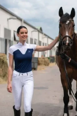 Online Polo de concours équestre POP - - Manches courtes Femme La Cavalière En Concours|La Femme En Concours