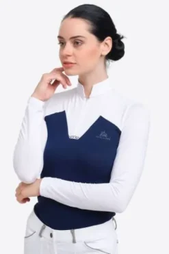 Hot Polo de concours équestre POP - - Manches longues Femme La Cavalière En Concours|La Femme En Concours