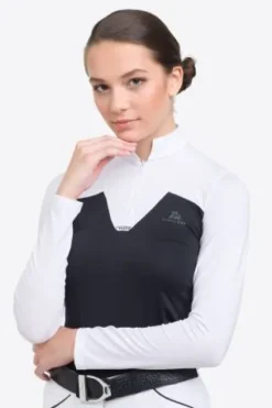 Hot Polo de concours équestre POP - - Manches longues Femme La Cavalière En Concours|La Femme En Concours