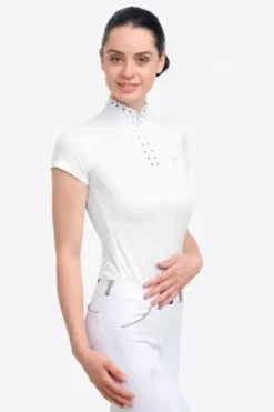 Online Polo de concours équestre DIVA - - Manches courtes Femme La Cavalière En Concours|La Femme En Concours