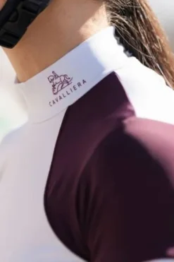 Discount Polo de concours équestre SIMPLY DAME - - Manches courtes Femme La Cavalière En Concours|La Femme En Concours
