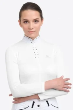 Online Polo de concours équestre DIVA - - Manches longues Femme La Cavalière En Concours|La Femme En Concours