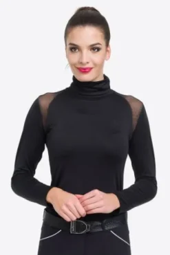 Hot Polo d'équitation col roulé FELICITY - - Manches longues Femme Tenue D'Équitation Femme·Polos Et Chemises