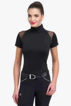 Online Polo d'équitation col roulé FELICITY - - Manches courtes Femme Tenue D'Équitation Femme·Polos Et Chemises