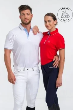 Clearance Polo d'équitation fonctionnel LONDON - - Coton doux Femme Tenue D'Équitation Homme·Polos Et Chemises|Tenue D'Équitation Femme·Polos Et Chemises
