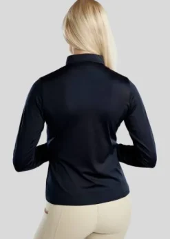 Clearance Polo manches longues Mosusan rosegold print - Femme Tenue D'Équitation Femme·Polos Et Chemises