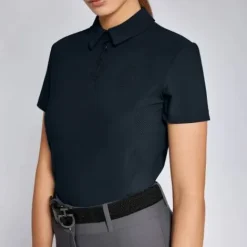 Outlet Polo Perforated Insert - Femme Tenue D'Équitation Femme·Polos Et Chemises