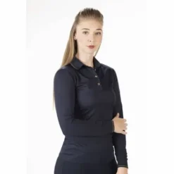 Best Polo rosegold glamour manches longues Femme Tenue D'Équitation Homme·Polos Et Chemises|Tenue D'Équitation Femme·Polos Et Chemises