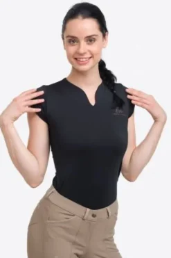 Outlet Polo technique d'équitation manches courtes - - Performance légère Femme Tenue D'Équitation Femme·Polos Et Chemises