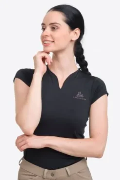 Outlet Polo technique d'équitation manches courtes - - Performance légère Femme Tenue D'Équitation Femme·Polos Et Chemises