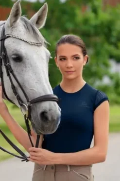 Discount Polo technique d'équitation CASUAL CONTESSA - - Manches courtes Femme Tenue D'Équitation Femme·Polos Et Chemises