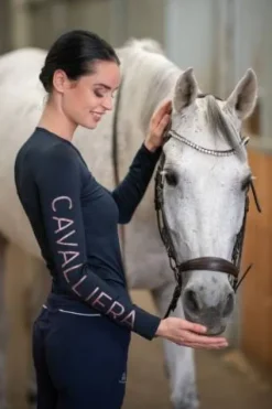 Online Polo technique manches longues Rose Gold - - Performance Femme Tenue D'Équitation Femme·Polos Et Chemises