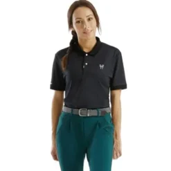 Online Polo Unisex Atlas - Black Femme Tenue D'Équitation Femme·Polos Et Chemises