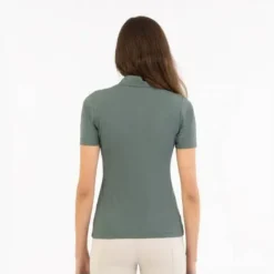 Hot Polo Zippé Manches Courtes Ida Femme Tenue D'Équitation Femme·Polos Et Chemises