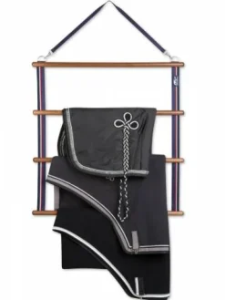 Porte couvertures Uuragano - - bois et pvc Rangement De La Sellerie·Porte-couvertures