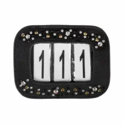 Online Porte numéro de départ en cuir avec strass - Les Accessoires De Concours·Dossard De Cross - Brassard|Dossards De Cross