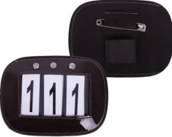 Clearance Porte numéros par 2 vernis - - cuir orné de strass Les Accessoires De Concours·Dossard De Cross - Brassard|Dossards De Cross