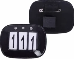 Clearance Porte numéros par 2 vernis - - cuir orné de strass Les Accessoires De Concours·Dossard De Cross - Brassard|Dossards De Cross