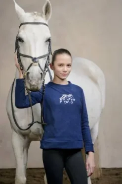 Discount Pull d'équitation pour enfants - IVY - - Fleece ultra doux Enfant Tenue D'Équitation Enfant·Sweat Shirt, Polaire Et Pull Enfant