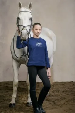 Discount Pull d'équitation pour enfants - IVY - - Fleece ultra doux Enfant Tenue D'Équitation Enfant·Sweat Shirt, Polaire Et Pull Enfant