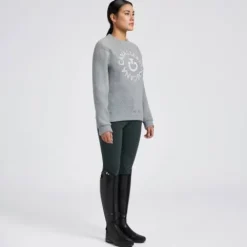 Discount Pull Fleece Crew Neck - Femme Tenue D'Équitation Femme·Sweat Shirt, Polaire Et Pull Femme