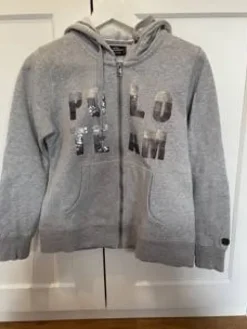 Clearance Pull gris clair à sequin HV Polo Femme Tenue D'Équitation Femme·Sweat Shirt, Polaire Et Pull Femme