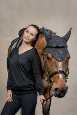 Online Pull léger col V décontracté - - Viscose doux Femme Tenue D'Équitation Femme·Sweat Shirt, Polaire Et Pull Femme