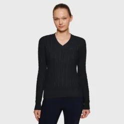 New Pullover Twisted Lisa SS25 Samashield Femme Tenue D'Équitation Femme·Sweat Shirt, Polaire Et Pull Femme