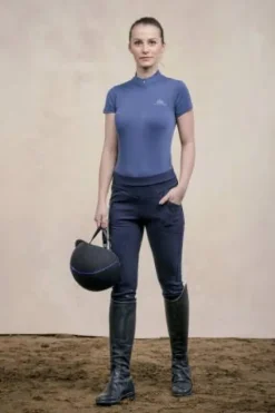 Discount Riding Top à manches courtes - - Tissu technique doux Femme Tenue D'Équitation Femme·Polos Et Chemises