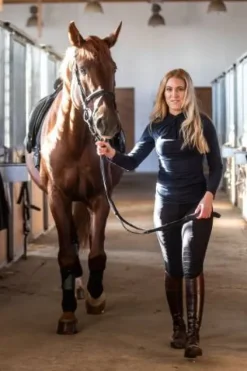 Hot Riding Top CASUAL CHIC - - Long Sleeve Femme Tenue D'Équitation Femme·Polos Et Chemises