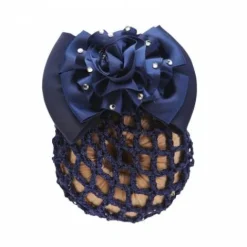 Résille barette Flower Glitter - - Strass Femme Tenue De Concours Femme·Résilles Cheveux|Les Accessoires De Concours·Résilles De Cavalière