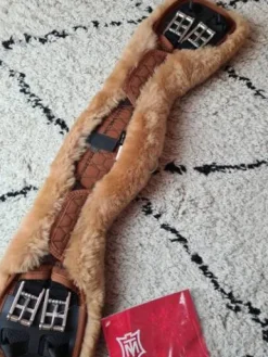 New Sangle demi-lune nougat mouton miel - Sangles