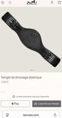 Sangle dressage Hérmes Sangles