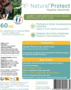 New Seringue contre les parasites Natural'Protect - Appareil Digestif·Vermifuge Cheval