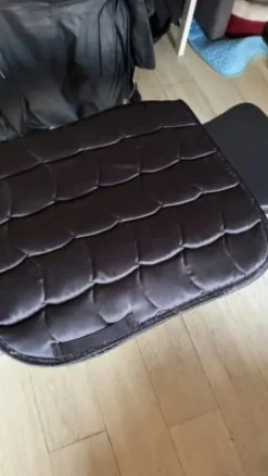 New Superbe tapis noir à paillettes dressage Tapis De Dressage