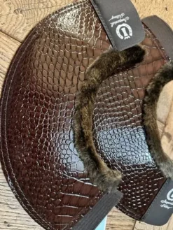 Discount SUPERBES CLOCHES MARRON IMMITATION CROCO Cloches Et Protèges-Glomes