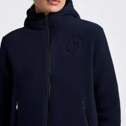 Clearance Sweat à capuche polaire zippé - - Performance et élégance Femme Tenue D'Équitation Femme·Sweat Shirt, Polaire Et Pull Femme