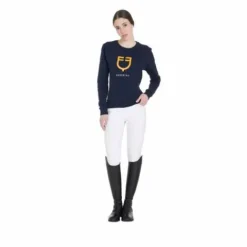 Online Sweat à col rond avec logo - Femme Tenue D'Équitation Femme·Sweat Shirt, Polaire Et Pull Femme